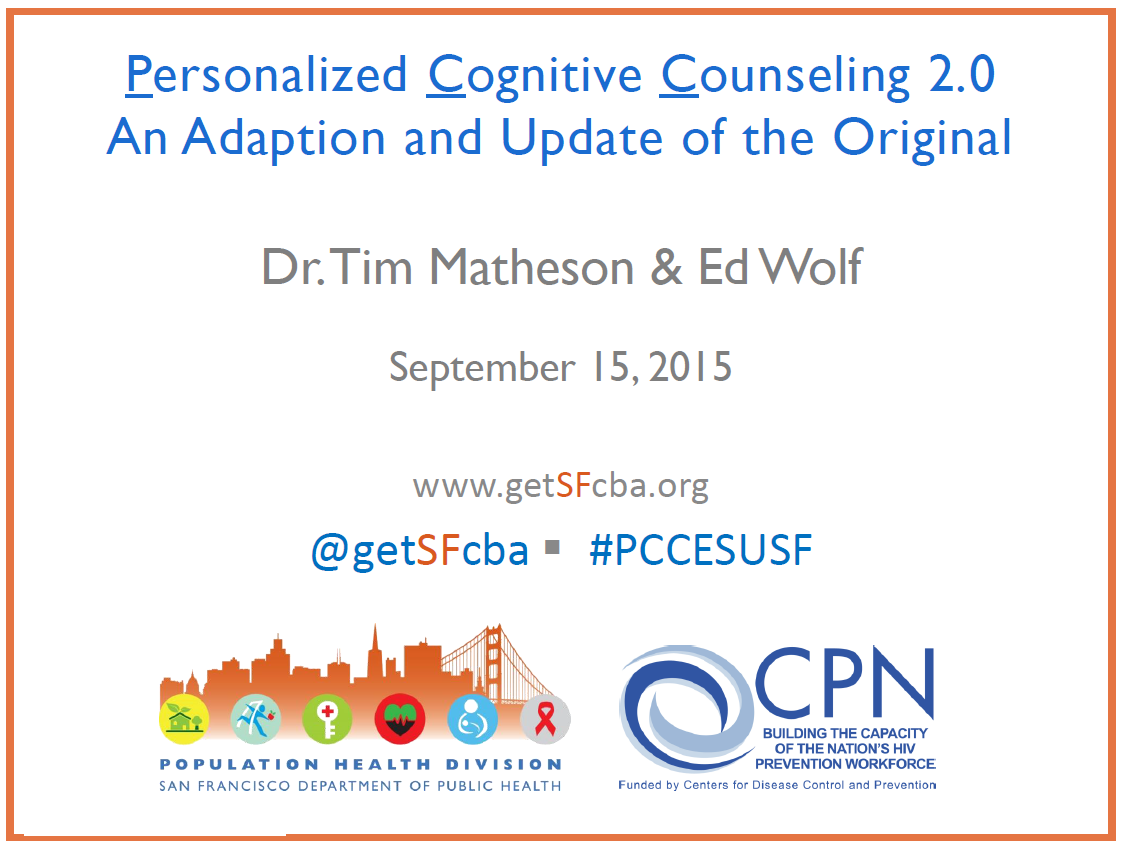 Personalized Cognitive Counseling Webinar