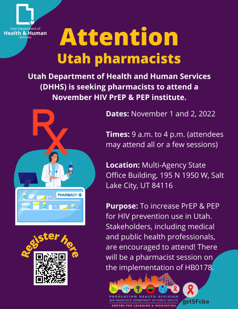 Utah HIV PrEP & PEP Institute getSFcba