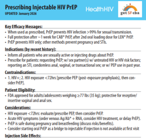 screenshot of the latest version of the injectable PrEP pocket cards, new for year 2026.