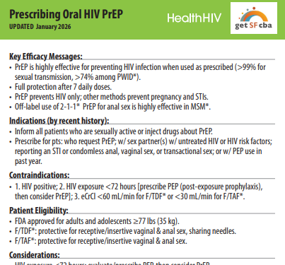 screenshot of the latest version of the oral PrEP pocket cards