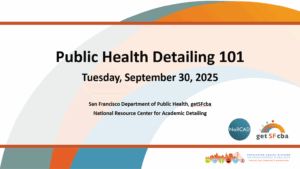 screenshot of title slide for webinar